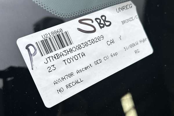 2023 Toyota Camry Ascent AXVH70R