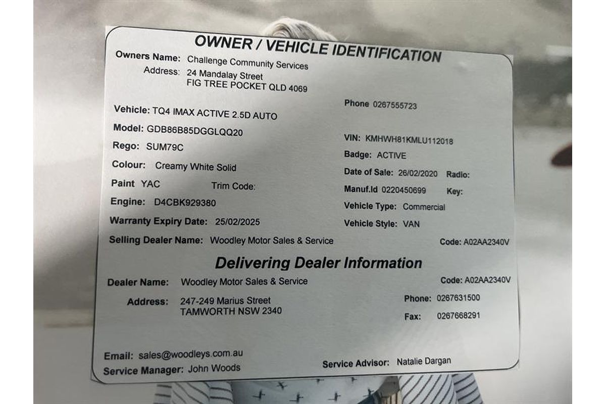 2018 Hyundai iMax Active TQ4