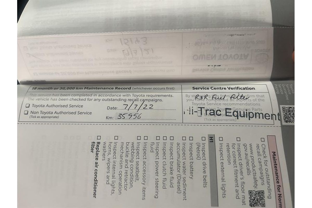 2020 Toyota Hiace Commuter GL GDH322R ELWB High Roof