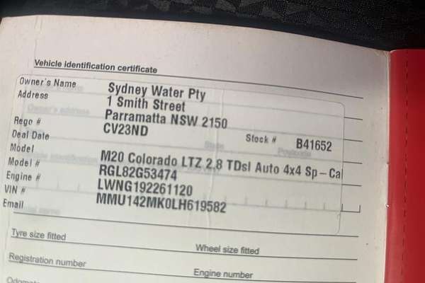 2018 Holden Colorado LTZ RG 4X4