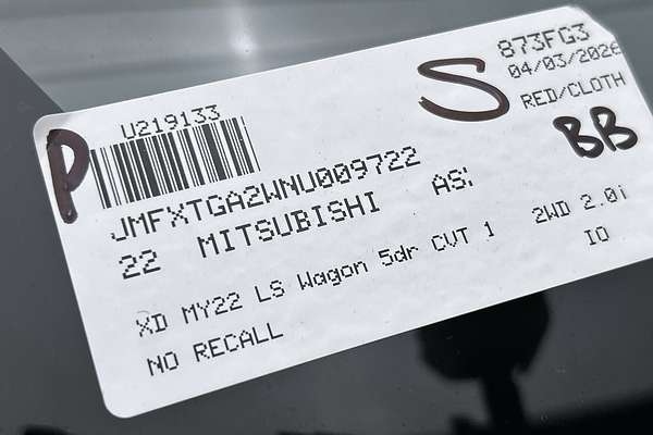 2022 Mitsubishi ASX LS XD