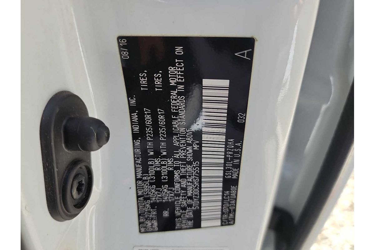 2017 Toyota SIENNA XLE