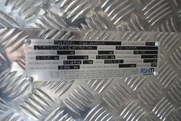 2014 Safari Caravans DELTA SF14099