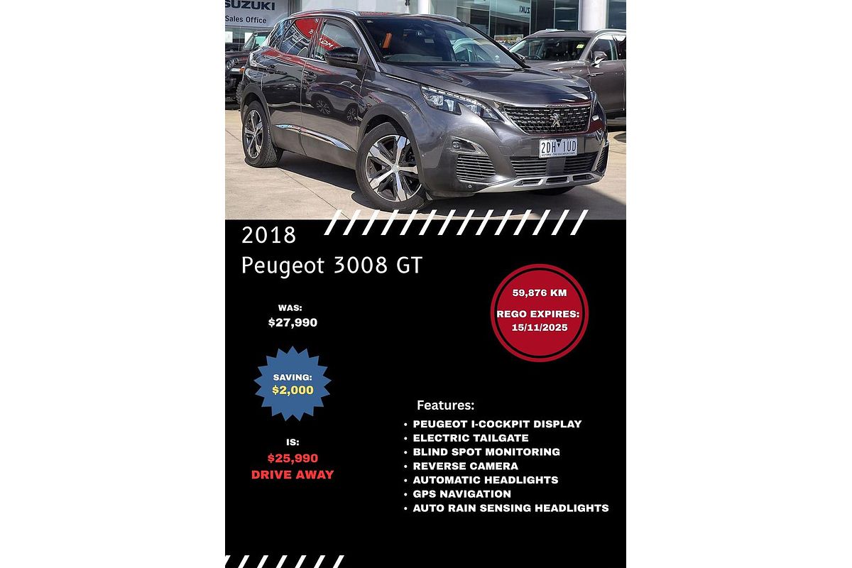 2018 Peugeot 3008 GT Line P84