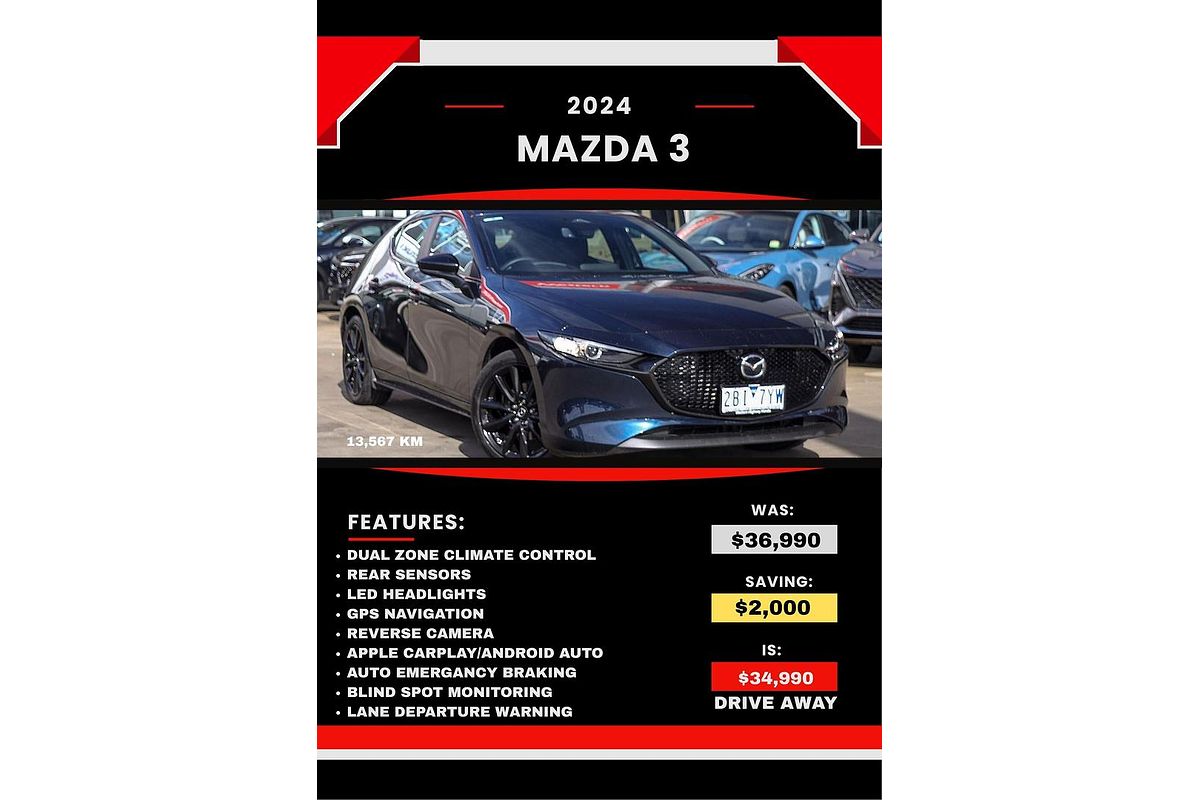 2024 Mazda 3 G25 Evolve SP BP Series