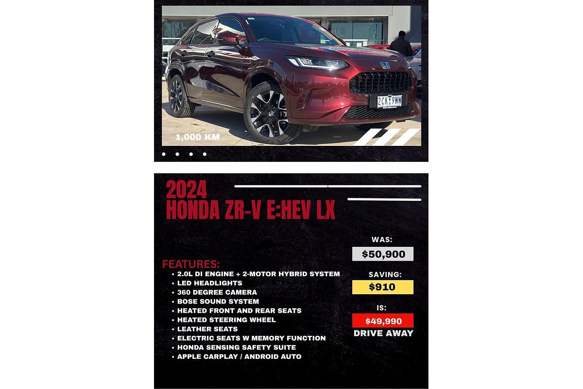 2024 Honda ZR-V e:HEV LX RZ