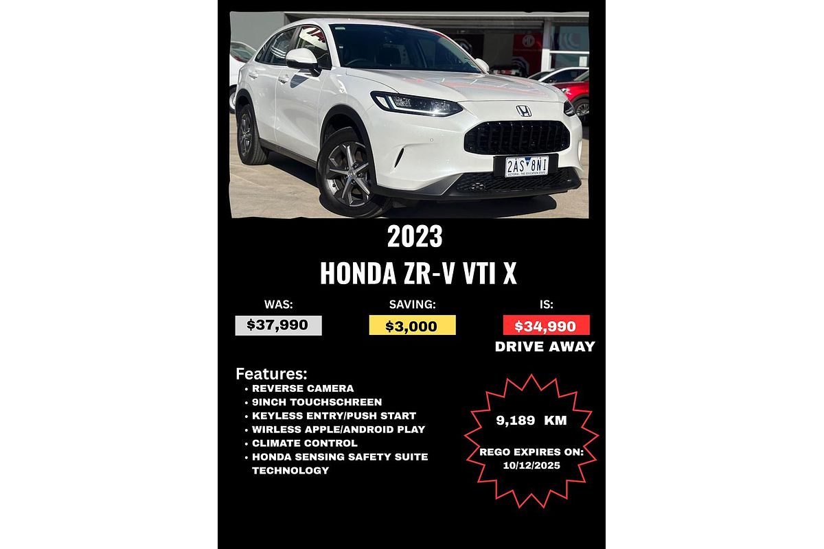2023 Honda ZR-V VTi X RZ