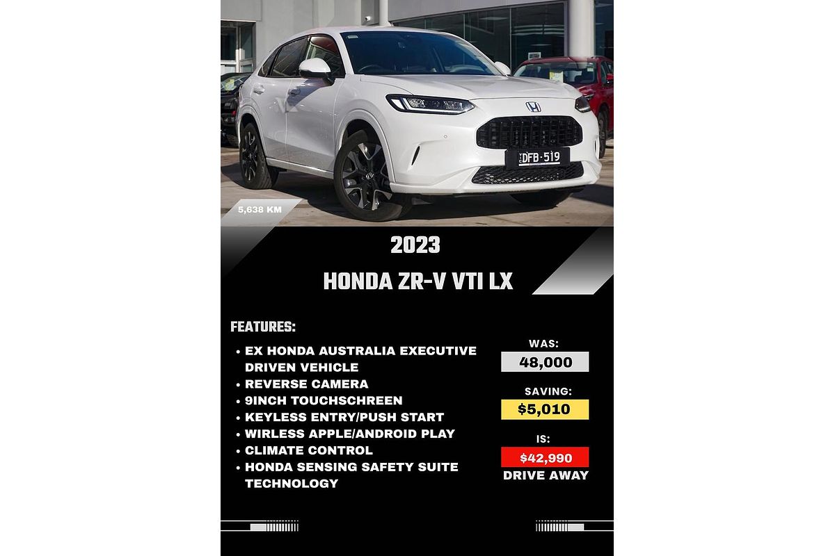 2023 Honda ZR-V VTi LX RZ