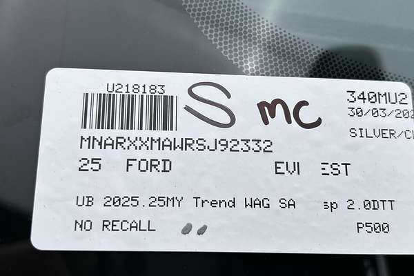 2025 Ford Everest Trend 2.0L