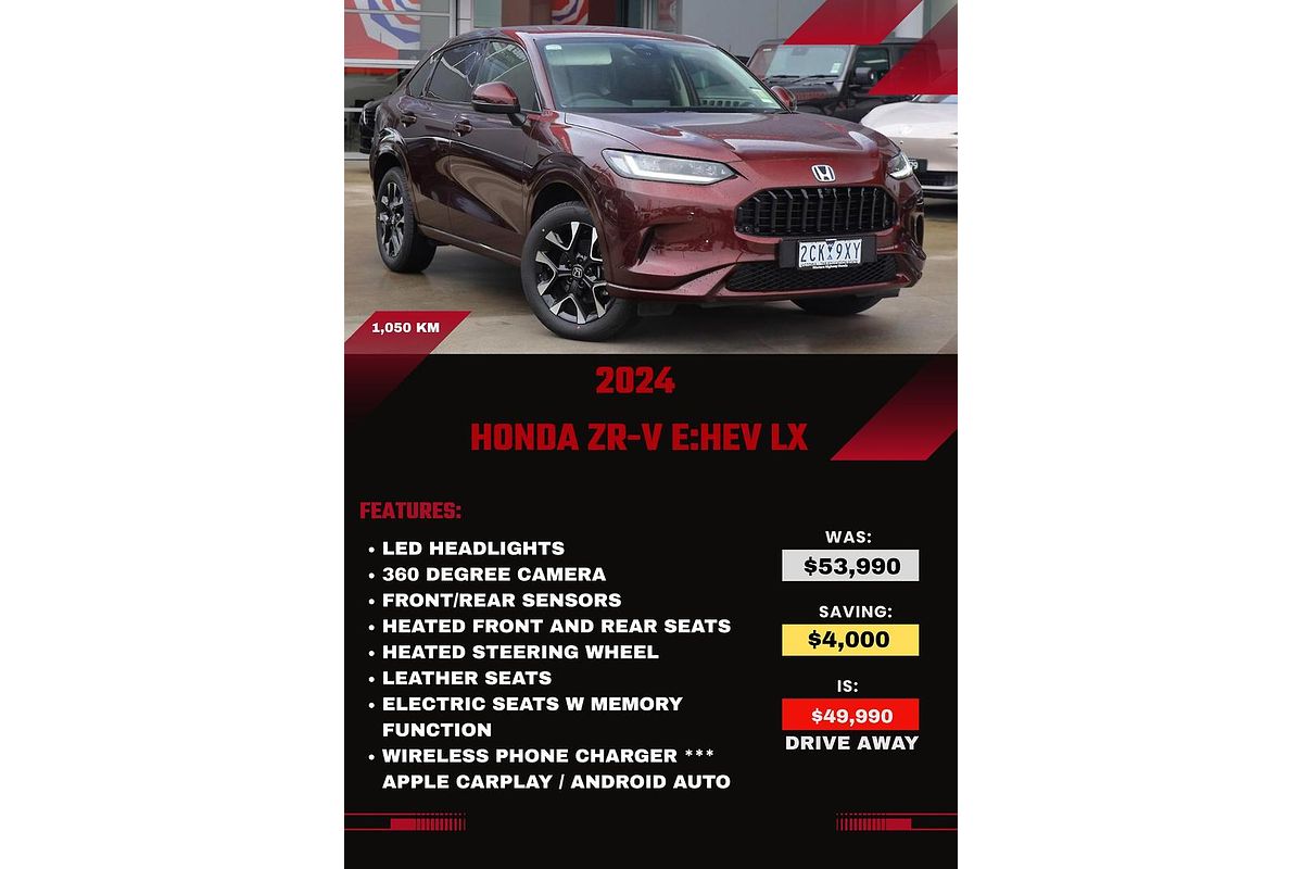 2024 Honda ZR-V e:HEV LX RZ