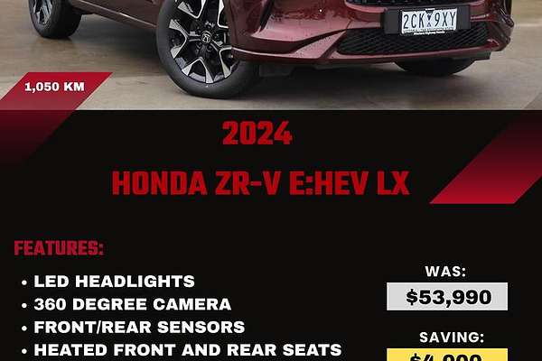 2024 Honda ZR-V e:HEV LX RZ