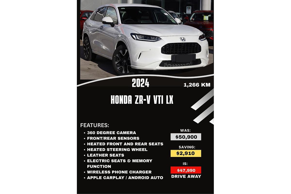 2024 Honda ZR-V VTi LX RZ