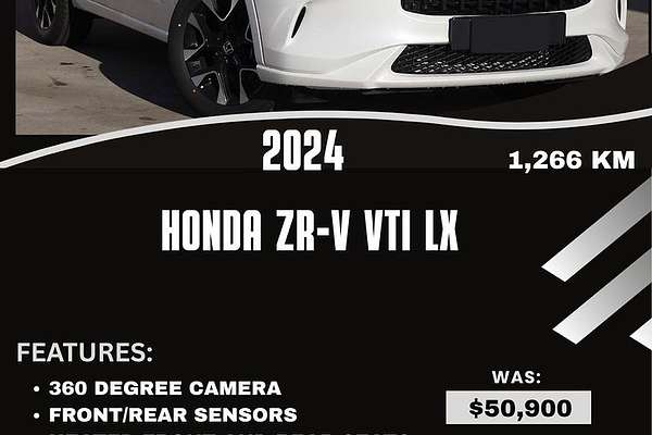 2024 Honda ZR-V VTi LX RZ