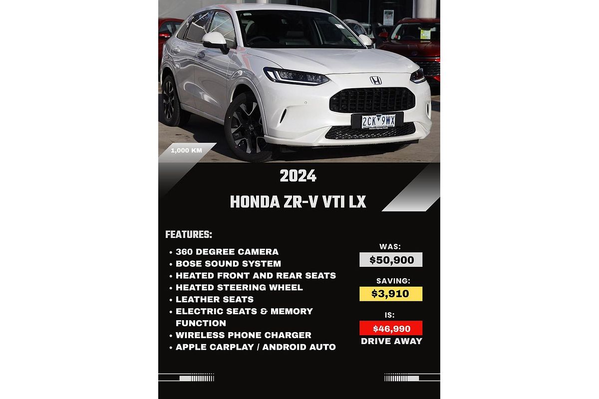 2024 Honda ZR-V VTi LX RZ