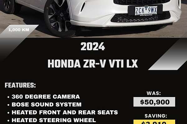 2024 Honda ZR-V VTi LX RZ
