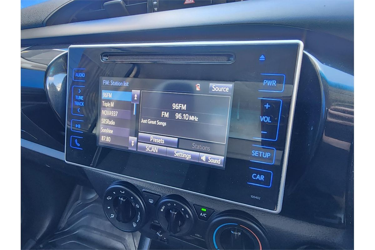 2016 Toyota Hilux Workmate GUN122R Rear Wheel Drive