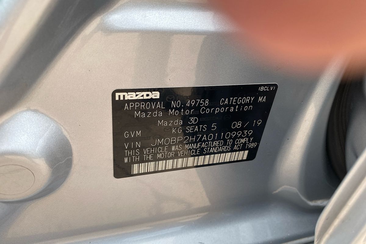 2019 Mazda 3 G20 Pure BP Series