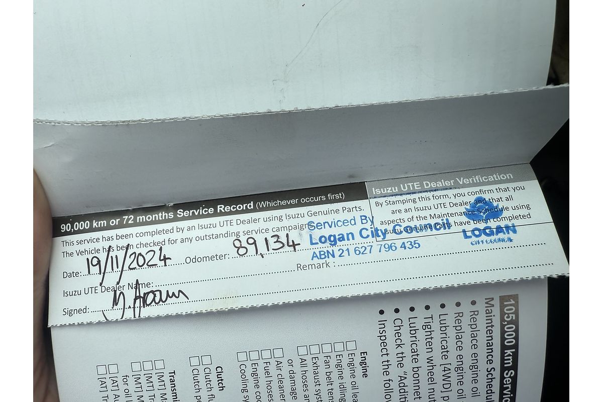 2019 Isuzu D-MAX SX 4X4