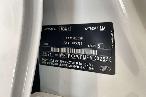 2021 Ford Escape ZH