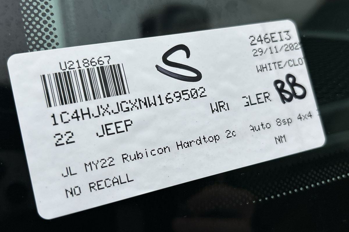 2022 Jeep Wrangler Rubicon JL