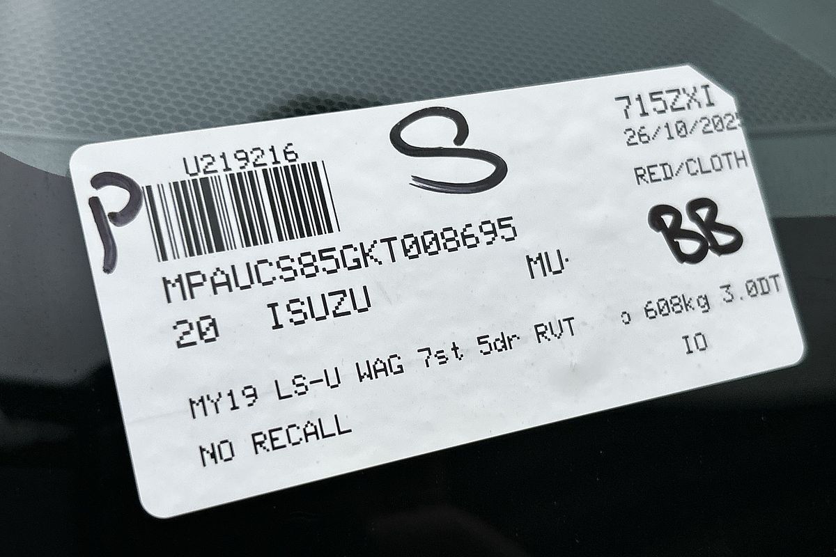 2020 Isuzu MU-X LS-U