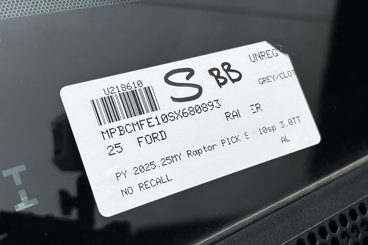 2025 Ford Ranger Raptor 4X4 3.0L