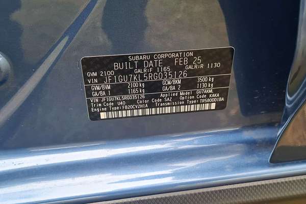 2025 Subaru Crosstrek 2.0L G6X