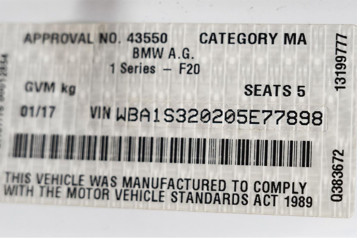 2017 BMW 1 Series 125i M Sport F20 LCI