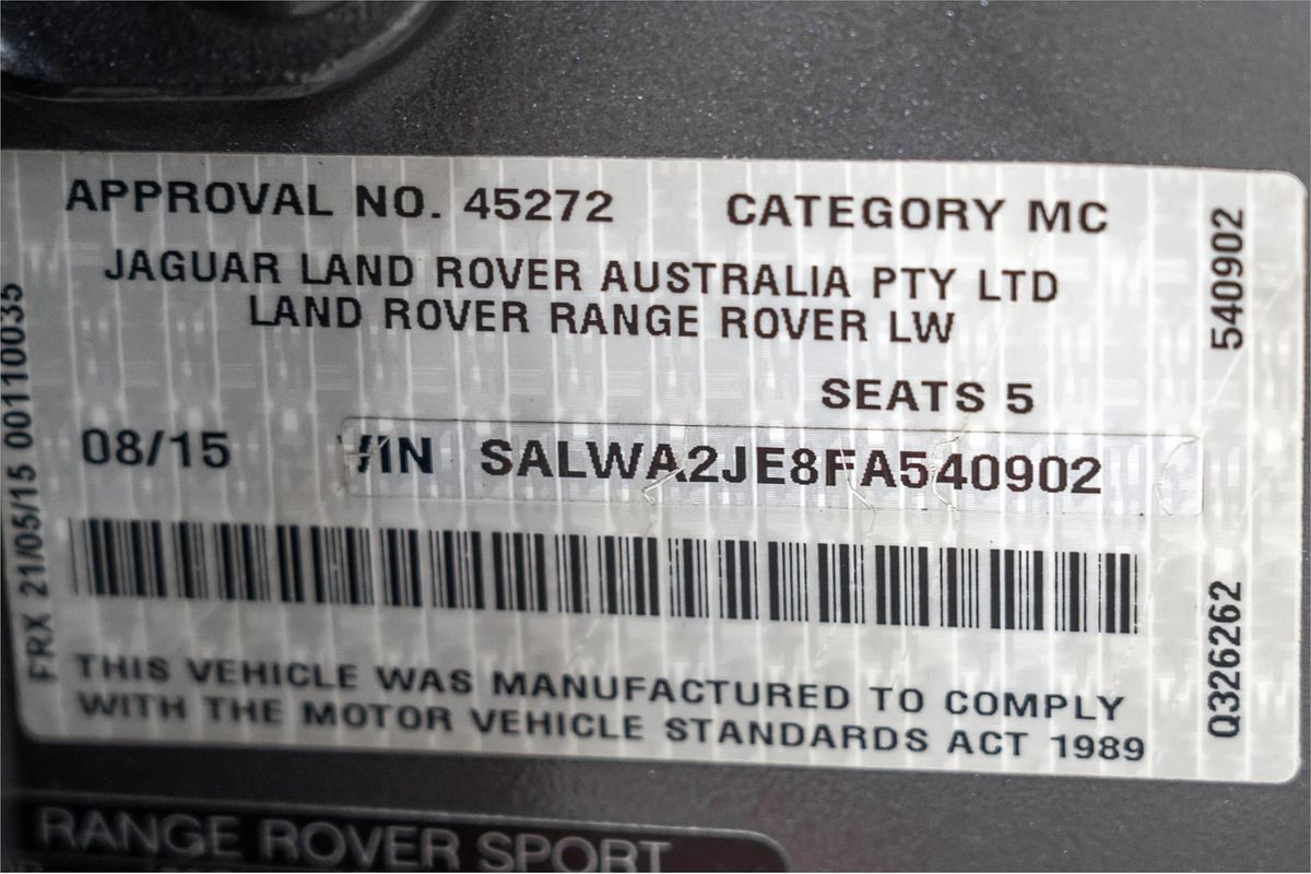 2015 Land Rover Range Rover Sport SDV8 HSE Dynamic L494