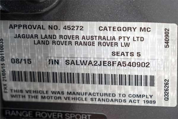 2015 Land Rover Range Rover Sport SDV8 HSE Dynamic L494