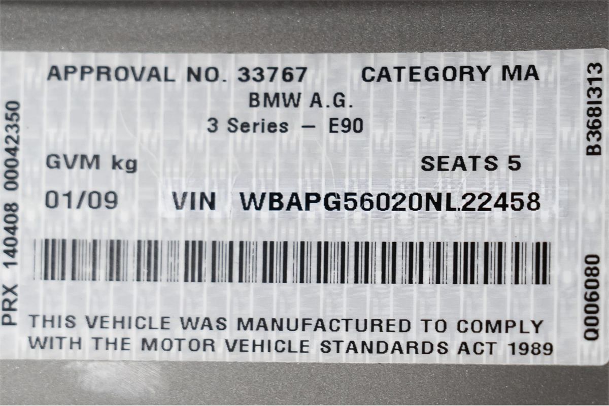2008 BMW 3 Series 320i Executive E90