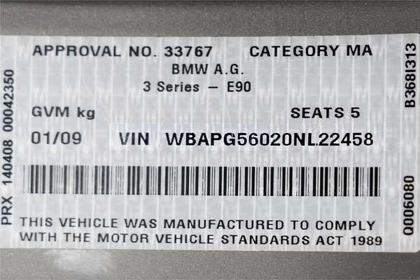 2008 BMW 3 Series 320i Executive E90