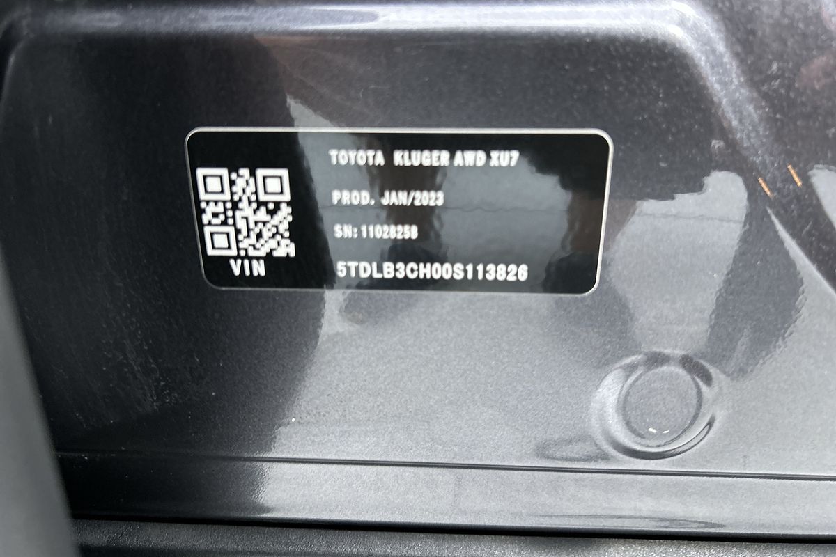 2023 Toyota Kluger GX AXUH78R
