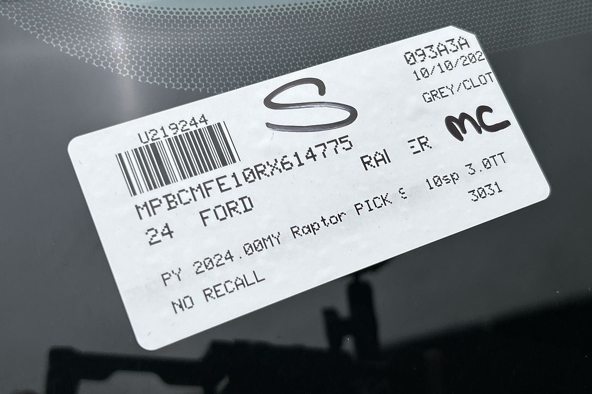 2024 Ford Ranger Raptor 4X4 3.0L