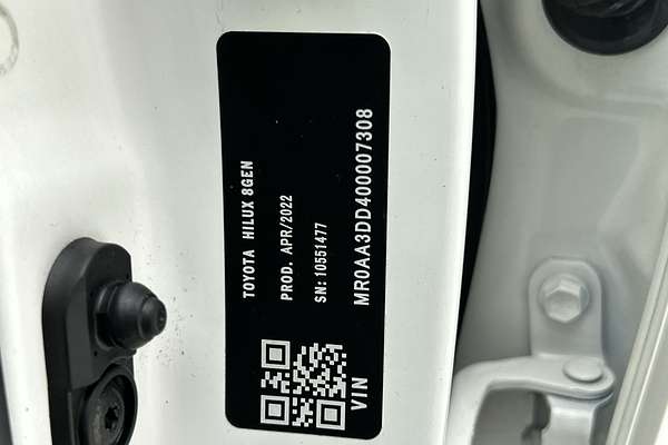 2022 Toyota Hilux SR5 Hi-Rider GUN136R Rear Wheel Drive