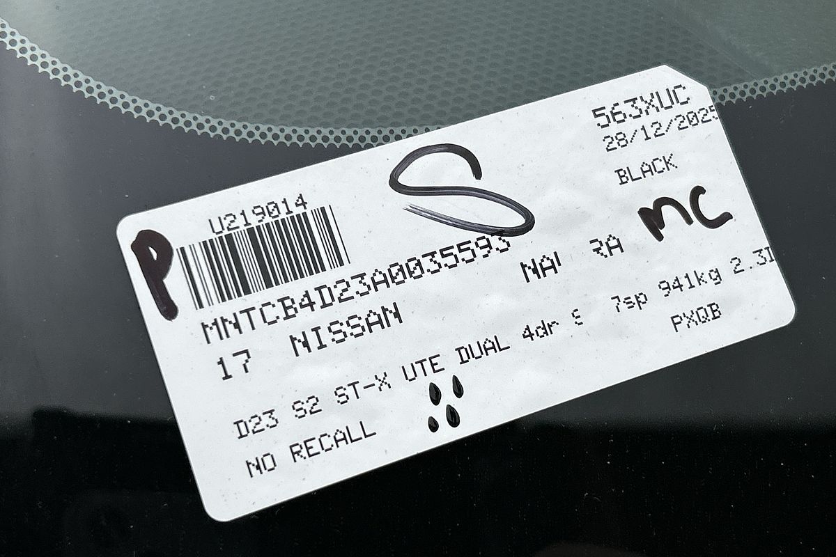 2017 Nissan Navara ST-X D23 Series 2 4X4