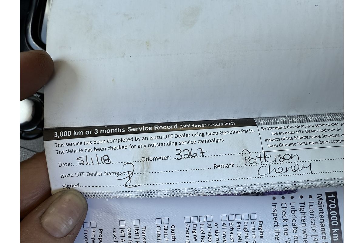 2017 Isuzu D-MAX SX 4X4