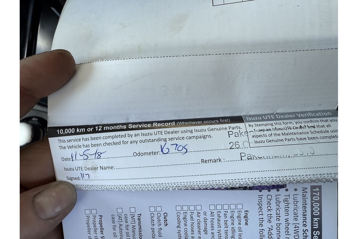 2017 Isuzu D-MAX SX 4X4