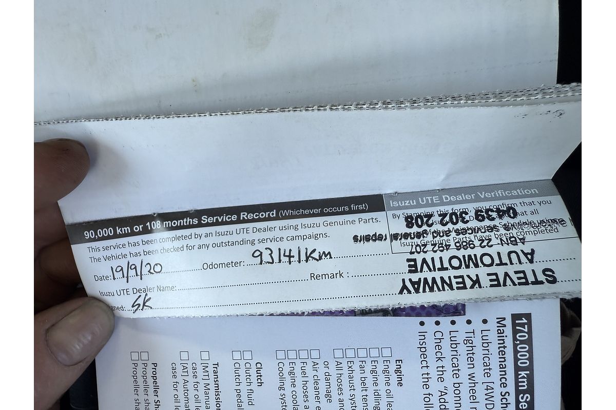 2017 Isuzu D-MAX SX 4X4