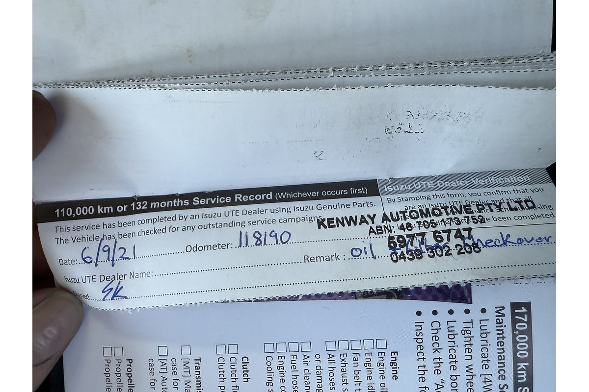 2017 Isuzu D-MAX SX 4X4