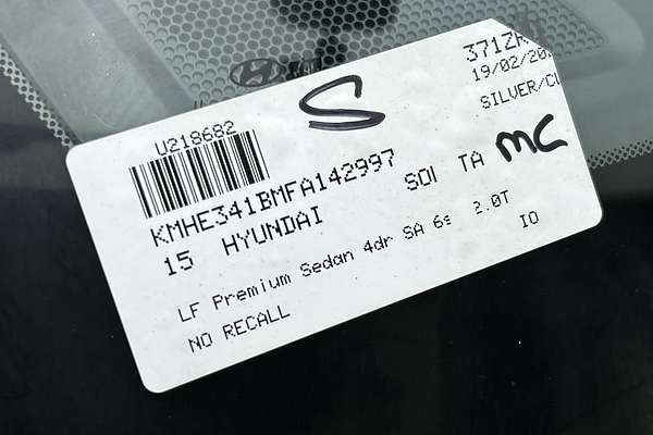 2015 Hyundai Sonata Premium LF
