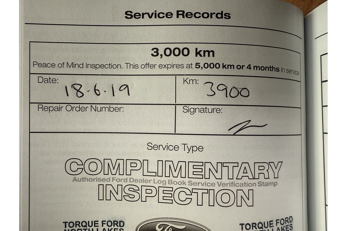 2018 Ford Ranger XL Hi-Rider PX MkIII Rear Wheel Drive 2.2L