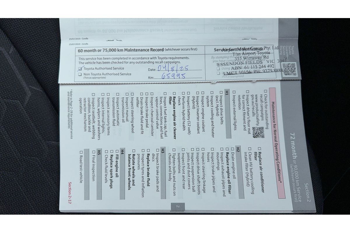 2020 Toyota Corolla Ascent Sport MZEA12R