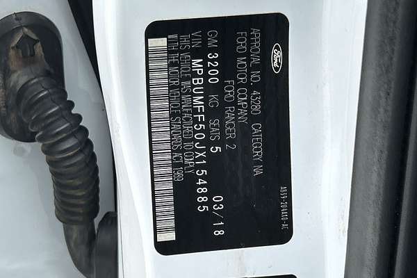 2018 Ford Ranger XLS PX MkII 4X4 3.2L