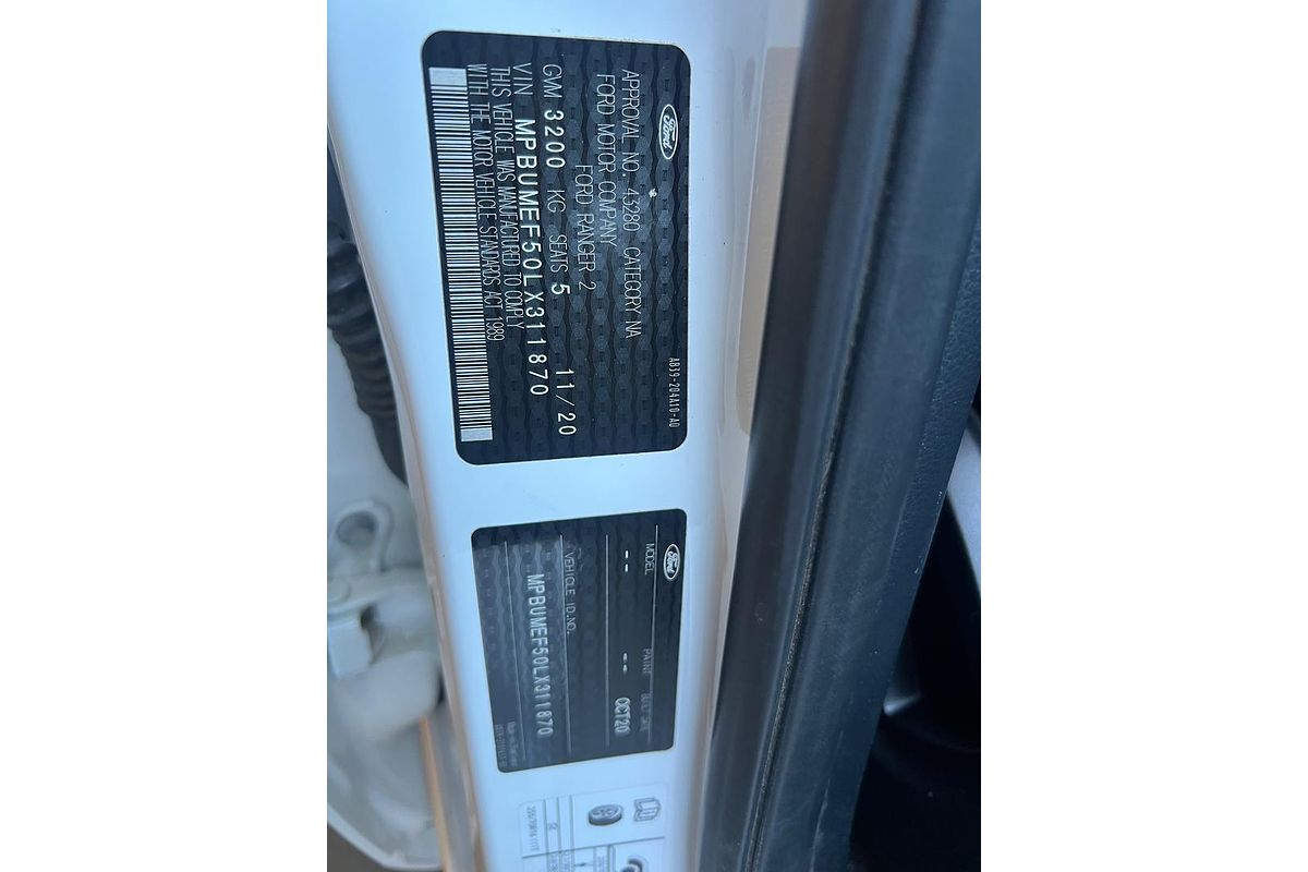 2020 Ford Ranger XL PX MkIII 4X4 3.2L