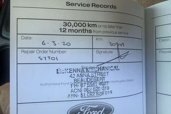 2018 Ford Ranger XL Hi-Rider PX MkIII Rear Wheel Drive 2.2L