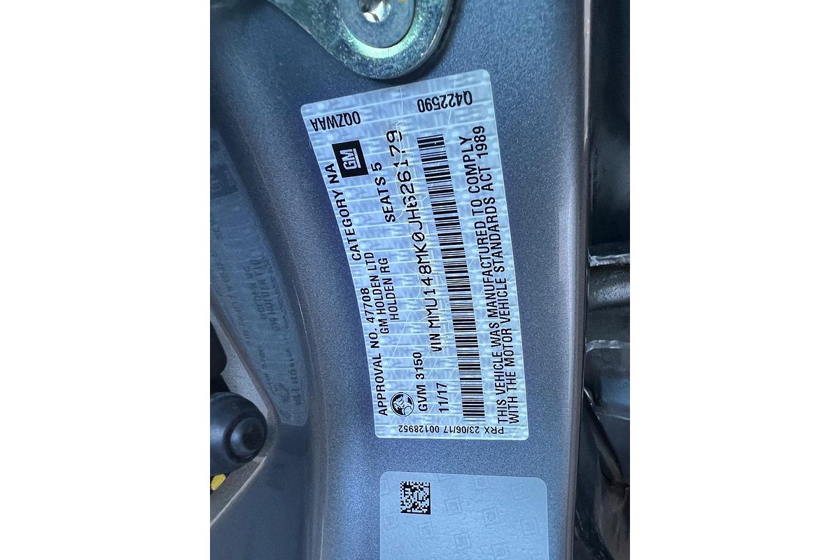 2017 Holden Colorado LTZ RG 4X4