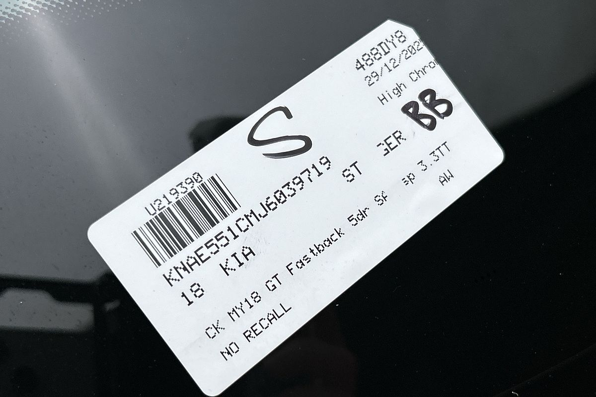 2018 Kia Stinger GT CK