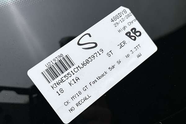 2018 Kia Stinger GT CK