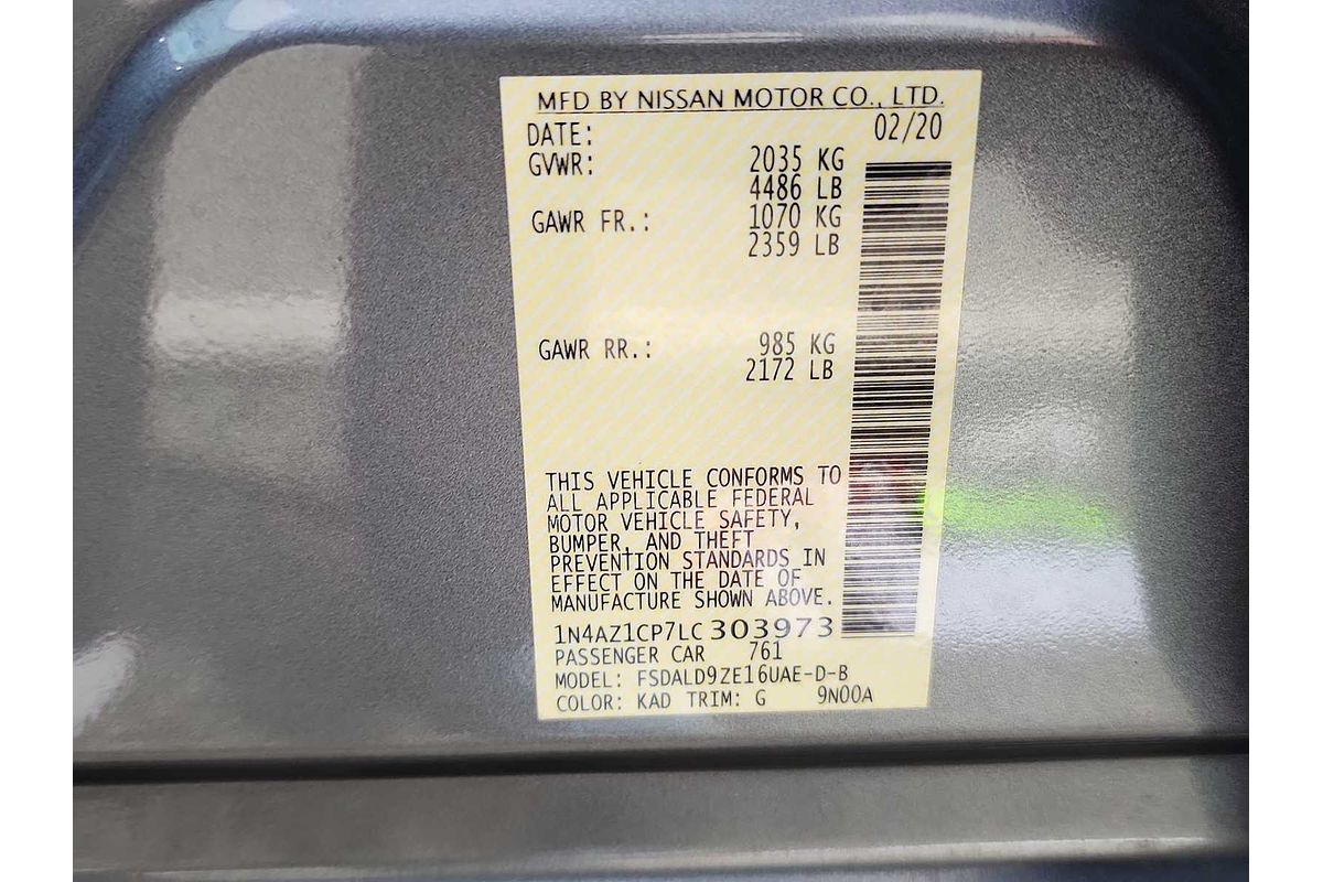 2020 Nissan LEAF SV